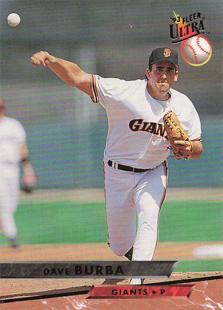 1993 Ultra Baseball Dave Burba #484