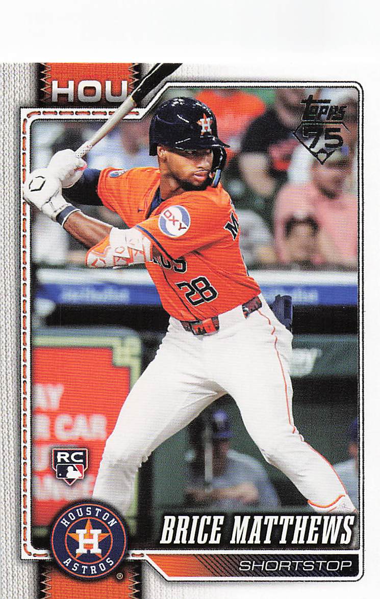 2026 Topps Baseball Brice Matthews #132 Rookie