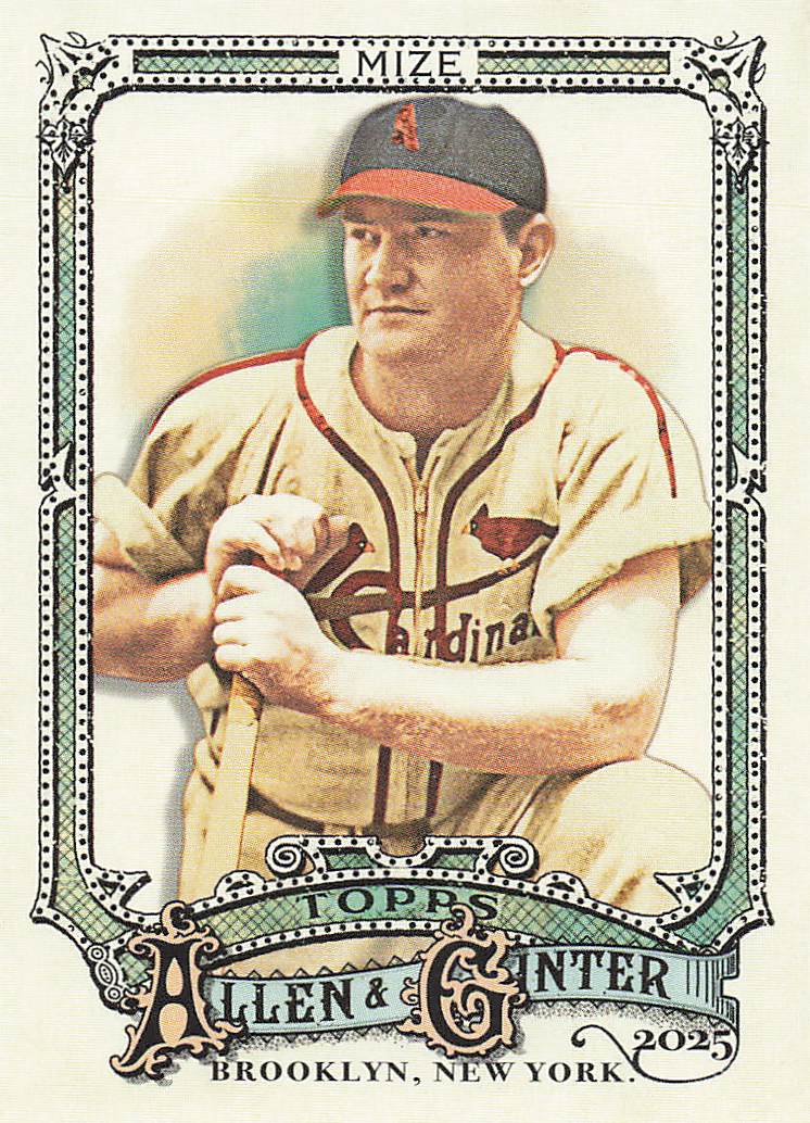 2025 Topps Allen & Ginter Baseball Johnny Mize #344
