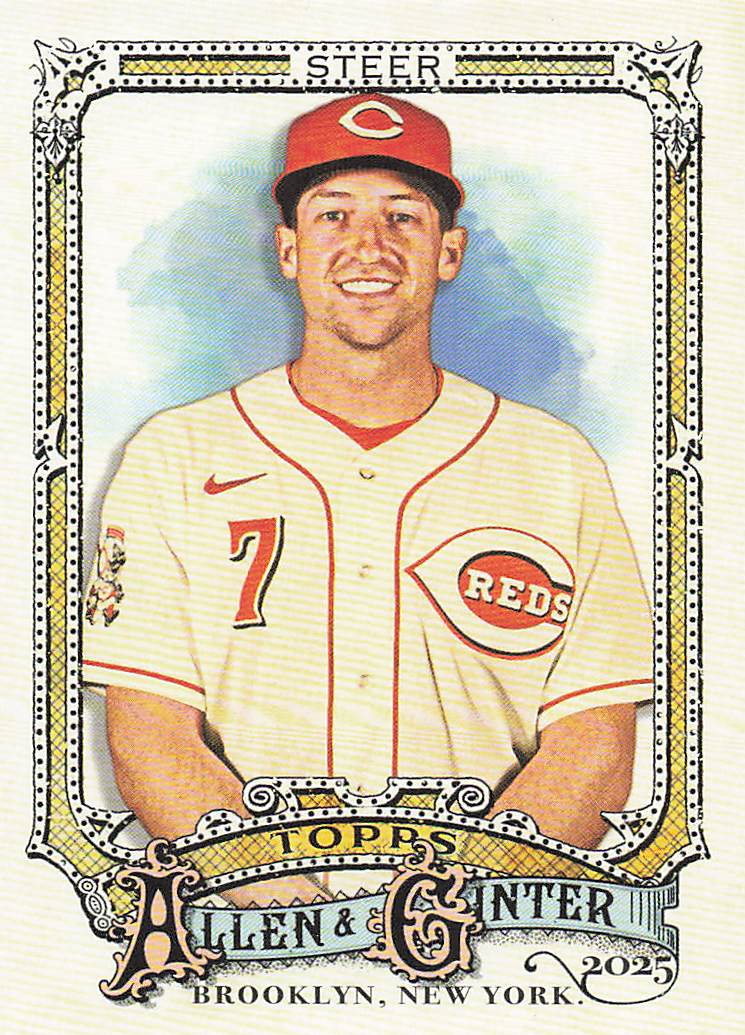 2025 Topps Allen & Ginter Baseball Spencer Steer #186