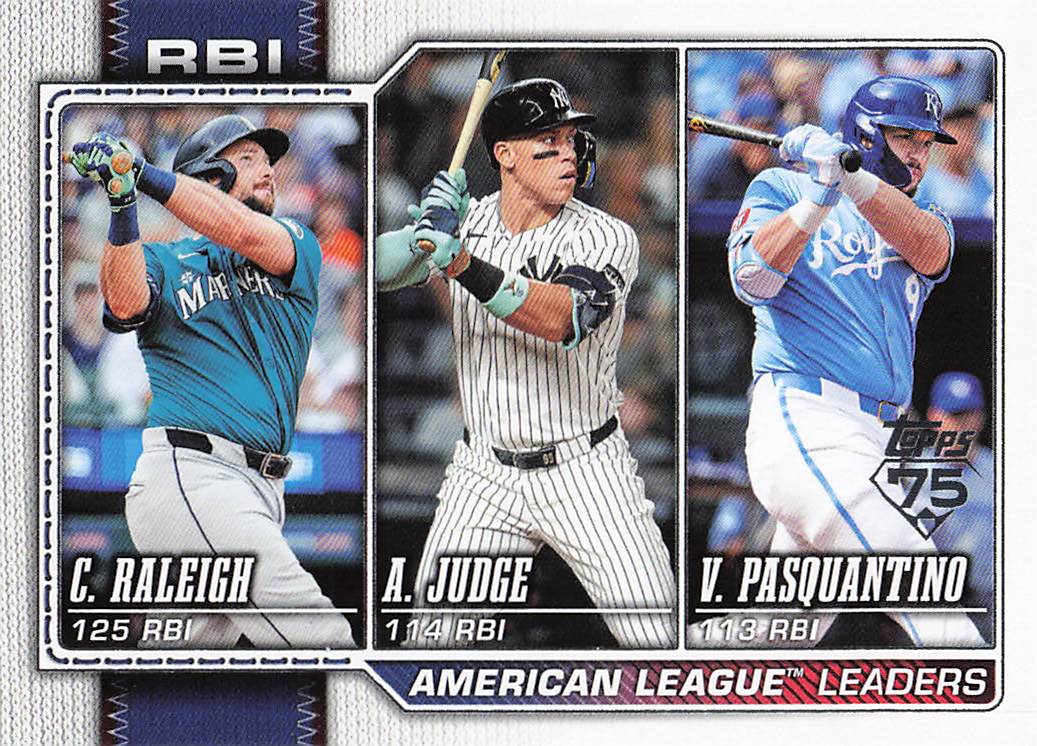 2026 Topps Baseball (Cal Raleigh / Aaron Judge / Vinnie Pasquantino) #211