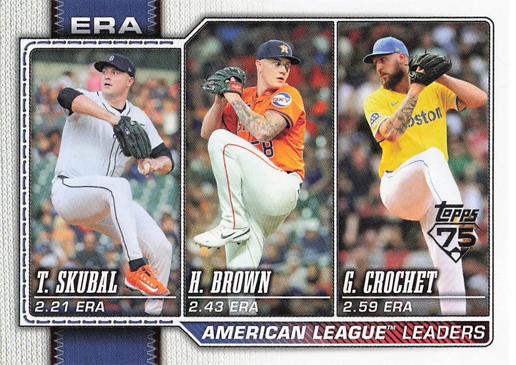 2026 Topps Baseball (Tarik Skubal / Hunter Brown / Garrett Crochet) #327