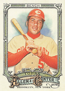 2025 Topps Allen & Ginter Baseball Johnny Bench #320