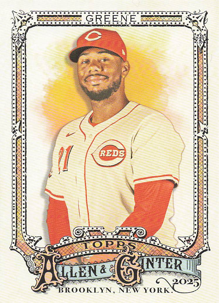 2025 Topps Allen & Ginter Baseball Hunter Greene #188