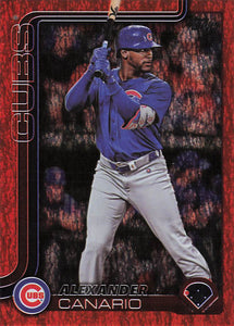 2025 Topps Baseball Orange Rainbow Foil 15/25 Alexander Canario #655