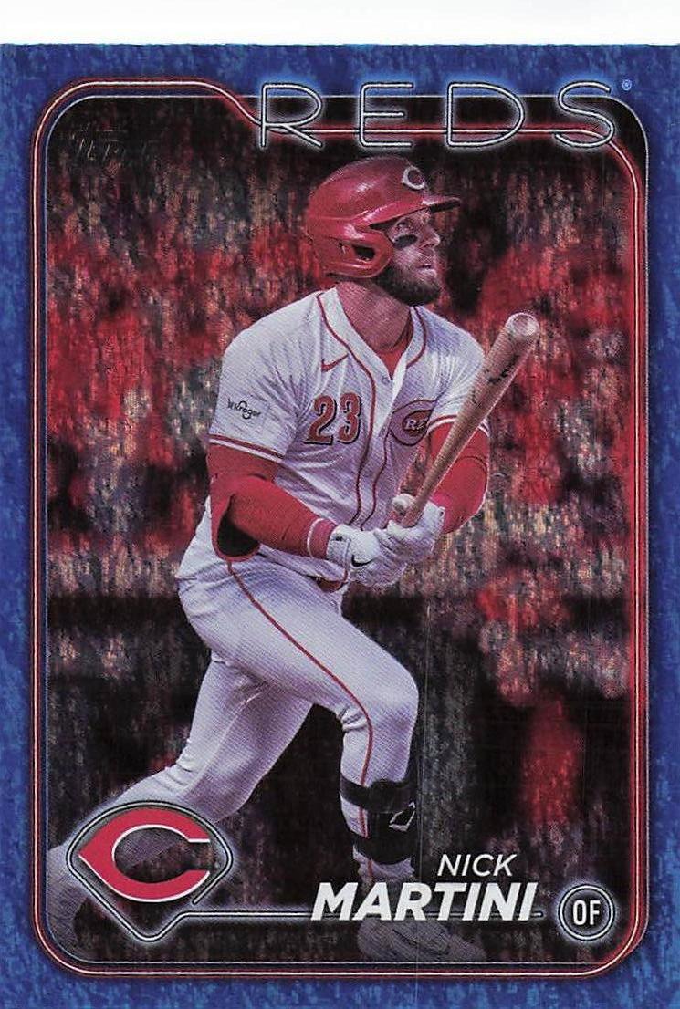 2024 Topps Update Baseball Blue Holofoil 364/999 Nick Martini #US318