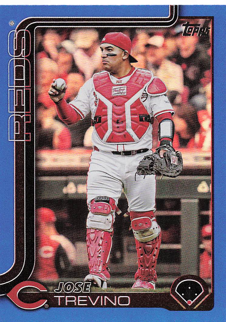 2025 Topps Update Baseball Blue Rainbow Foil 076/150 Jose Trevino #US13