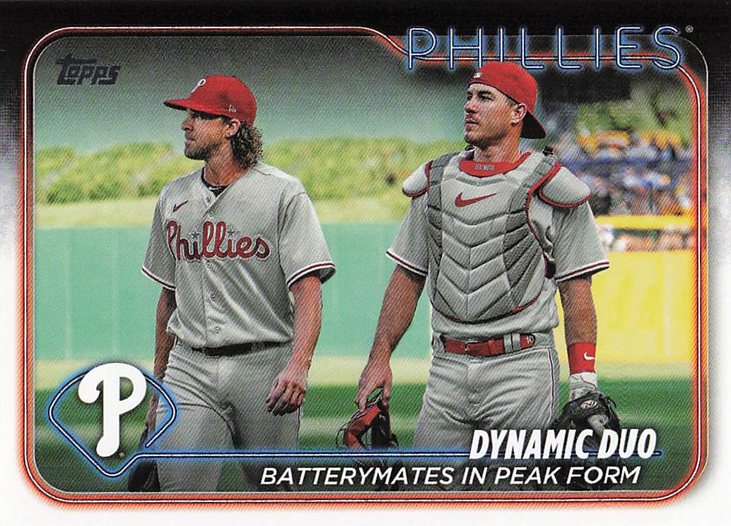 2024 Topps Baseball Dynamic Duo (J.T. Realmuto / Aaron Nola) #428