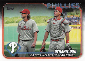 2024 Topps Baseball Dynamic Duo (J.T. Realmuto / Aaron Nola) #428