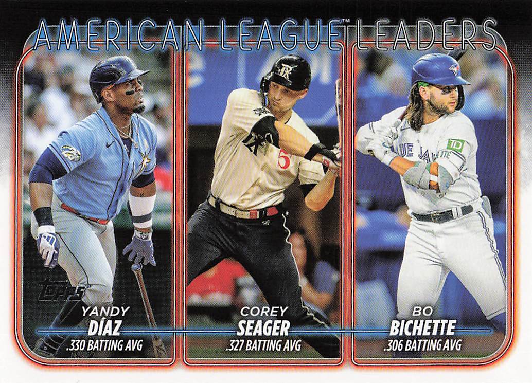 2024 Topps Baseball (Yandy Díaz / Corey Seager / Bo Bichette) #149