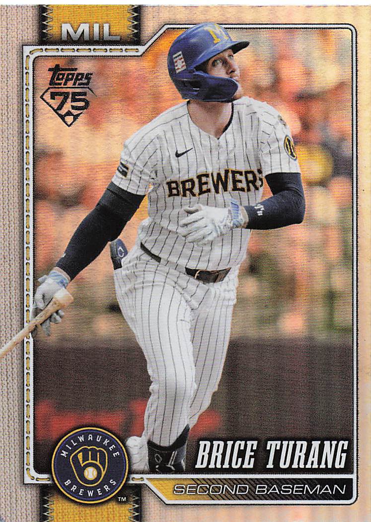 2026 Topps Baseball Rainbow Foil Brice Turang #105