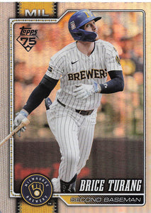 2026 Topps Baseball Rainbow Foil Brice Turang #105