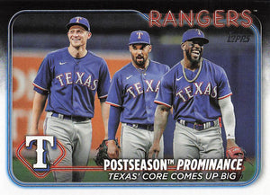 2024 Topps Baseball (Corey Seager / Marcus Semien / Adolis Garcia) #656