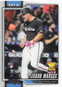 2026 Topps Baseball Jakob Marsee #37 Rookie