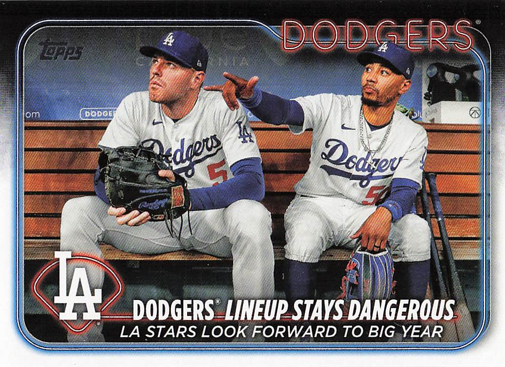 2024 Topps Dodgers Lineup Stays Dangerous (Freddie Freeman / Mookie Betts) #401
