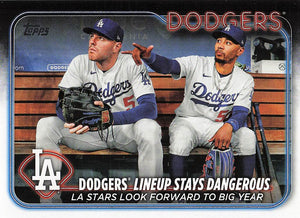 2024 Topps Dodgers Lineup Stays Dangerous (Freddie Freeman / Mookie Betts) #401