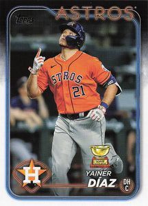 2024 Topps Baseball Yainer Díaz #77