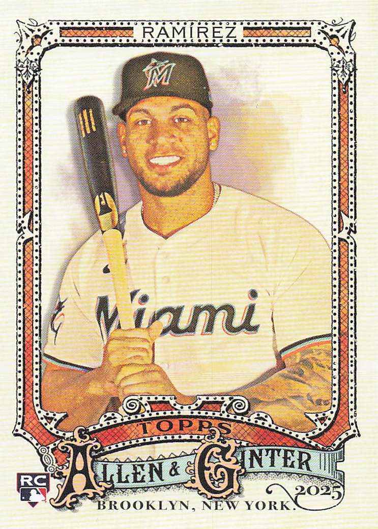 2025 Topps Allen & Ginter Baseball Agustín Ramírez #218 Rookie