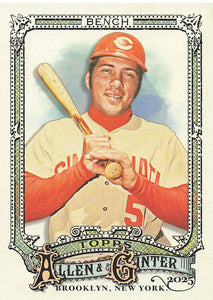 2025 Topps Allen & Ginter Baseball Johnny Bench #320