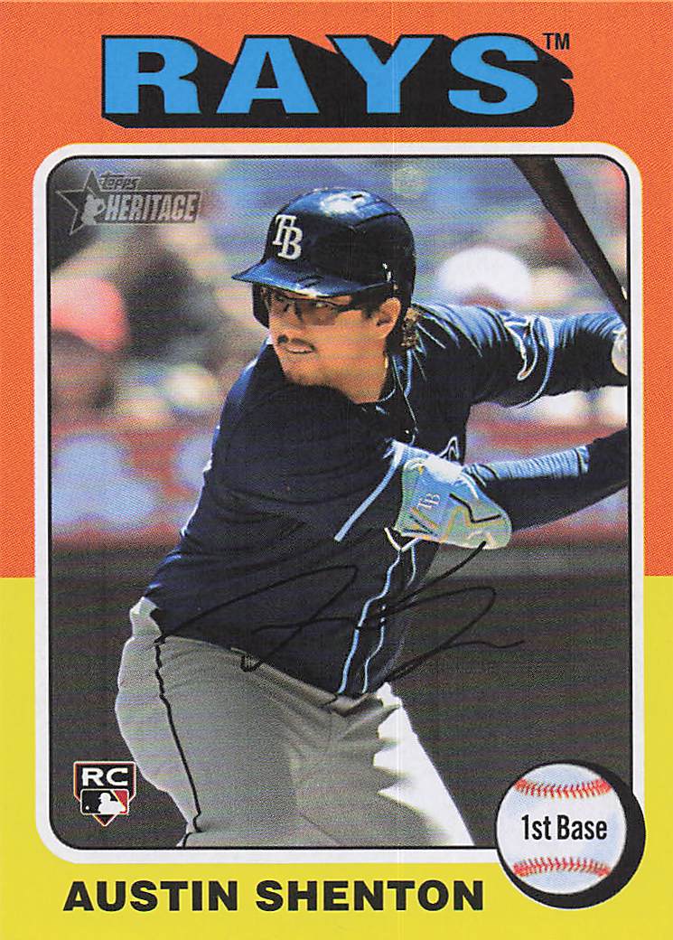 2024 Topps Heritage Baseball Austin Shenton #637 Rookie