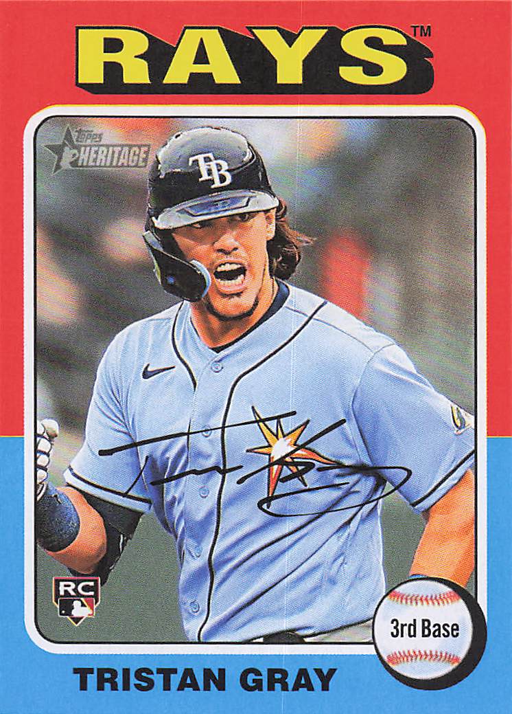 2024 Topps Heritage Baseball Tristan Gray #607 Rookie