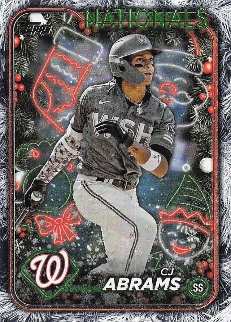 2024 Topps Holiday Baseball Silver Glitter CJ Abrams #H47