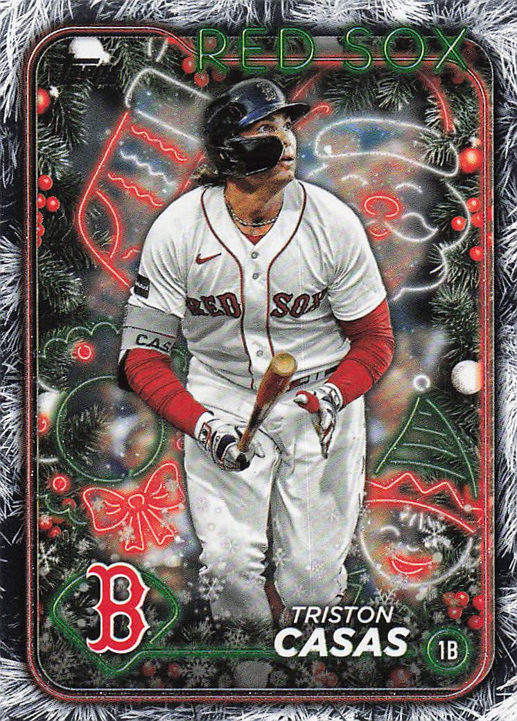 2024 Topps Holiday Baseball Silver Glitter Triston Casas #H18