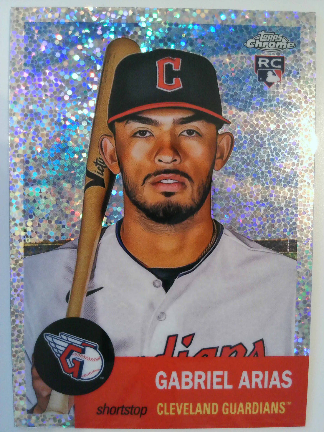 2022 Chrome Platinum Anniversary Speckle Refractor 063/150 Gabriel Arias #99 RC