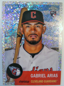 2022 Chrome Platinum Anniversary Speckle Refractor 063/150 Gabriel Arias #99 RC