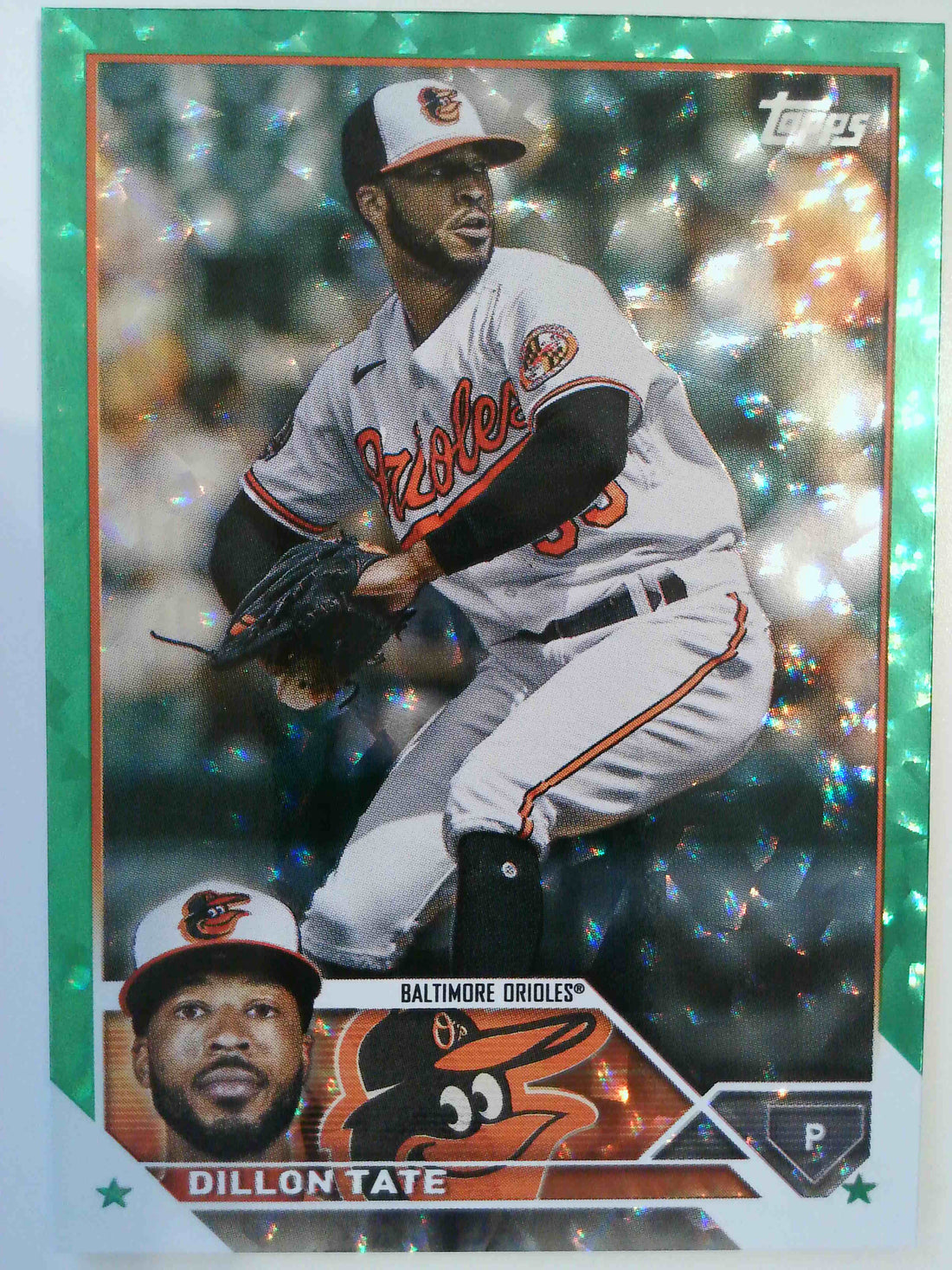 2023 Topps Update Baseball Green Foil 481/499 Dillon Tate #US219