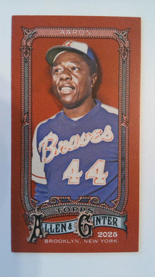 2025 Topps Allen & Ginter X Baseball Mini Red Hank Aaron #13