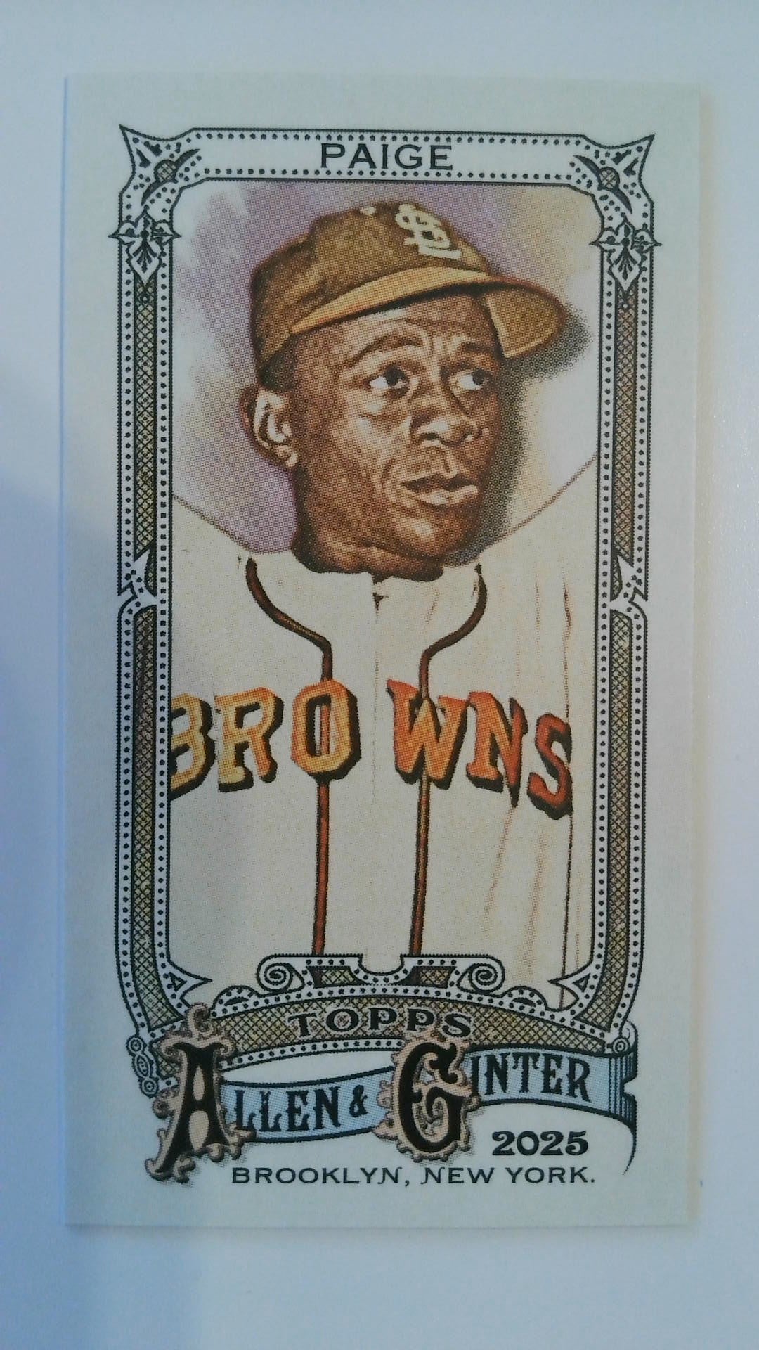 2025 Topps Allen & Ginter Baseball Mini A & G Back Satchel Paige #57