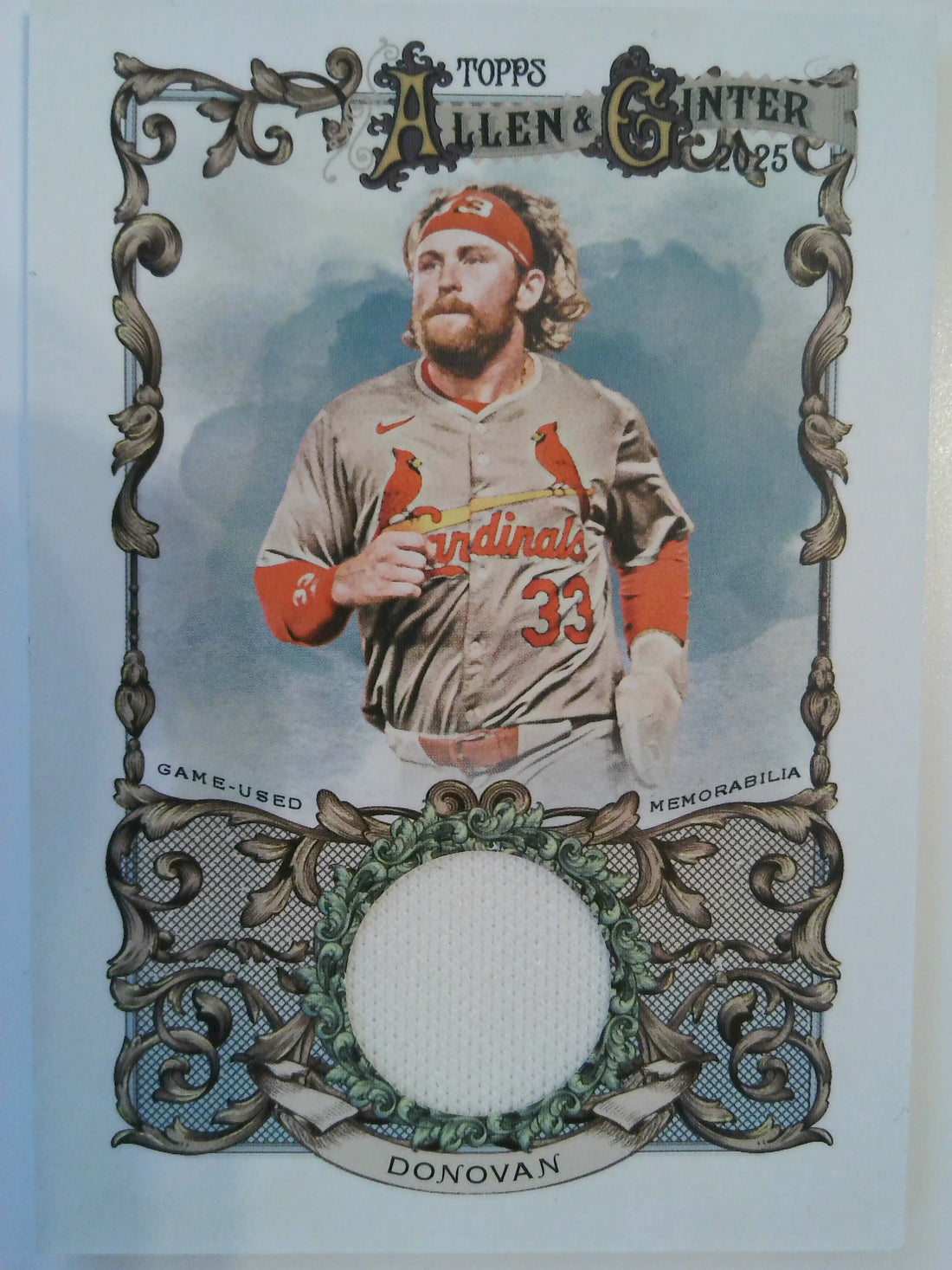 2025 Topps Allen & Ginter Baseball Relics Brendan Donovan #AGR-BD