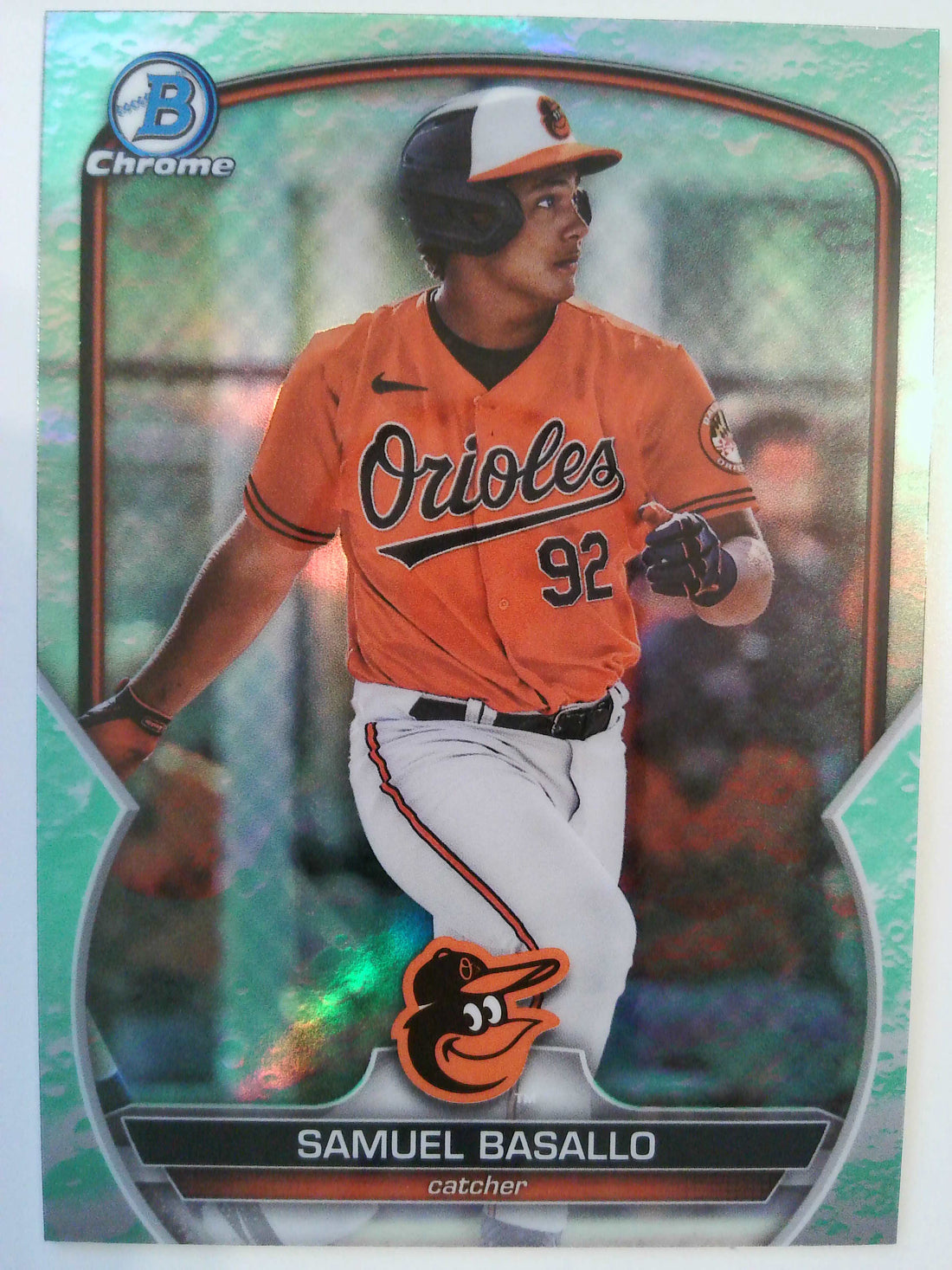 2023 Bowman Draft Baseball Chrome Lunar Glow Refractor Samuel Basallo #BDC-179