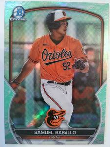 2023 Bowman Draft Baseball Chrome Lunar Glow Refractor Samuel Basallo #BDC-179