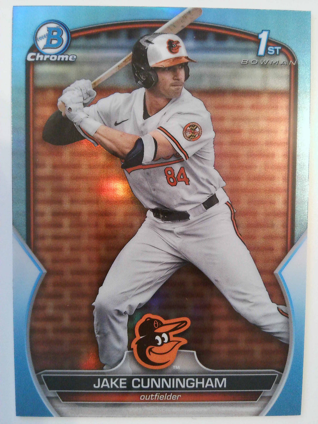 2023 Bowman Draft Baseball Chrome Sky Blue Refractor Jake Cunningham #BDC-198