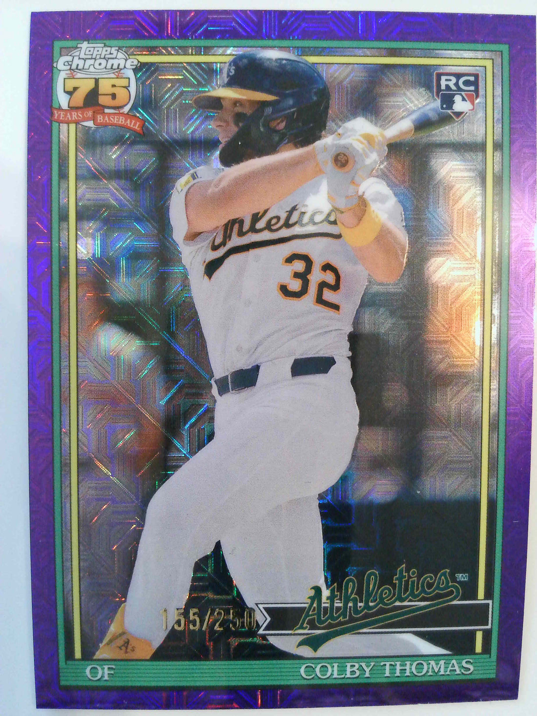 2026 Topps 1991 Topps Chrome Purple Refractors 155/250 Colby Thomas #91C-74