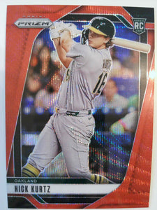 2025 Panini Prizm Baseball Ruby Wave Prizms Nick Kurtz #213 Rookie