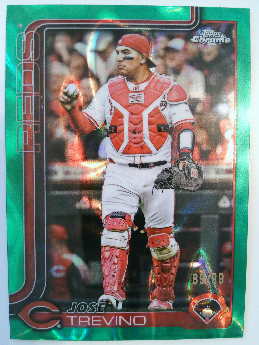 2025 Topps Chrome Update Baseball Green Lava Refractors Jose Trevino #USC2