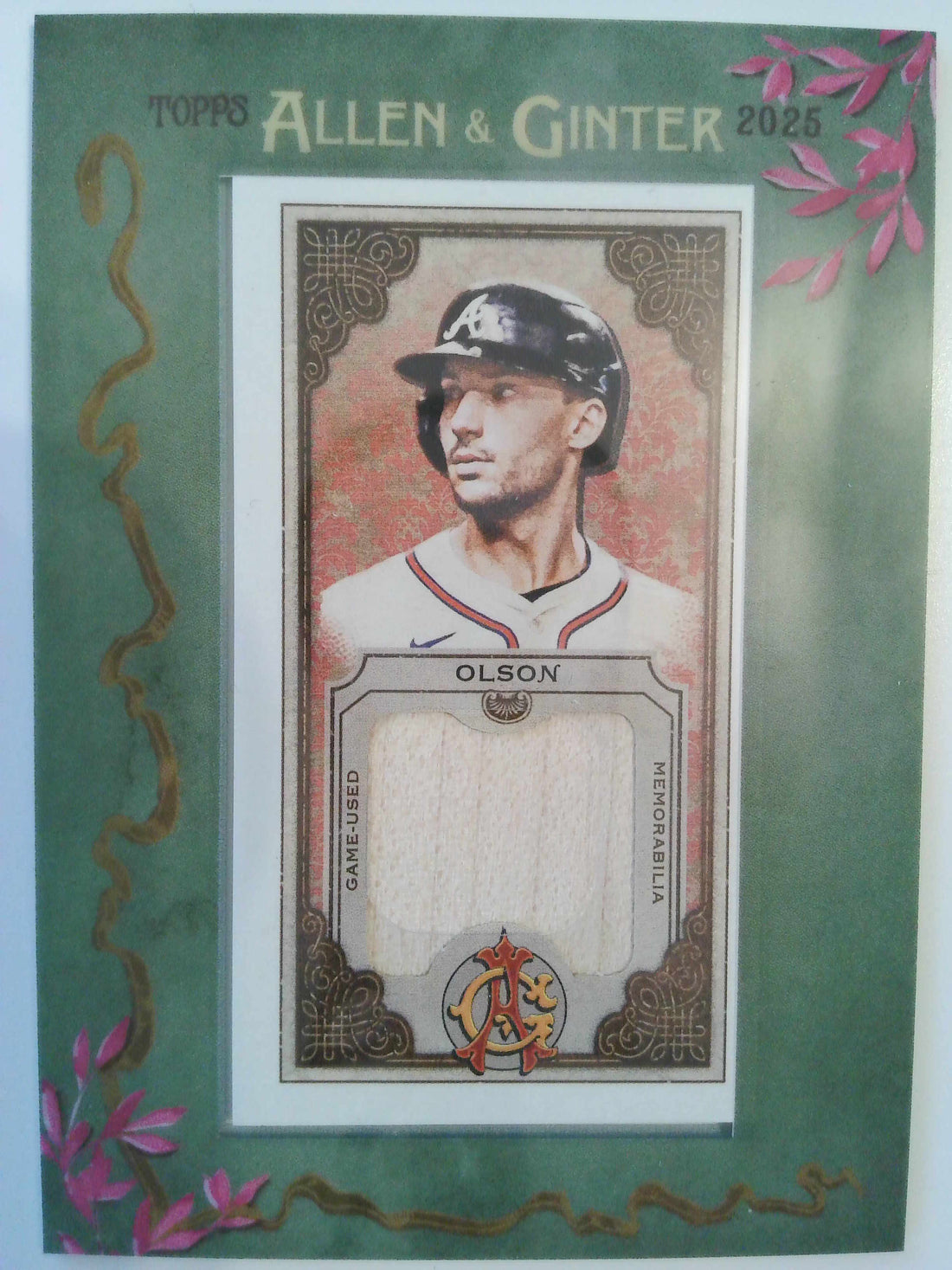 2025 Topps Allen & Ginter Baseball Framed Mini Relics Matt Olson #MFR-MOL