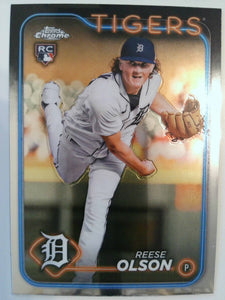 2024 Topps Chrome Baseball Reese Olson #40 Rookie