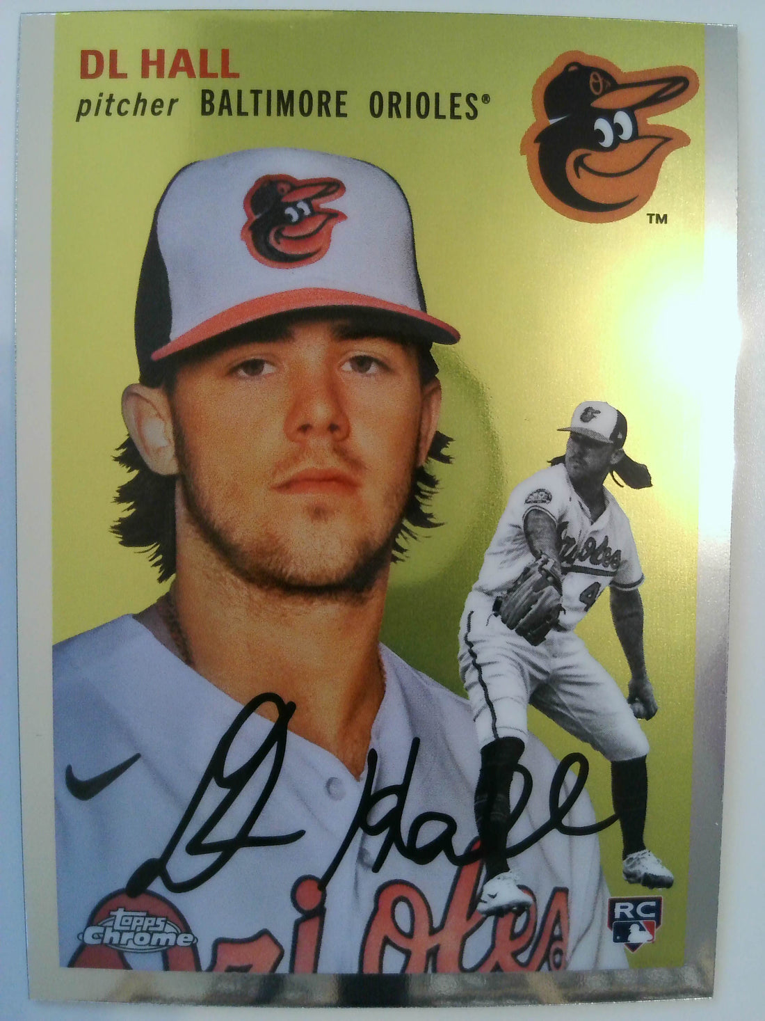 2023 Topps Chrome Platinum Anniversary Baseball DL Hall #72 Rookie