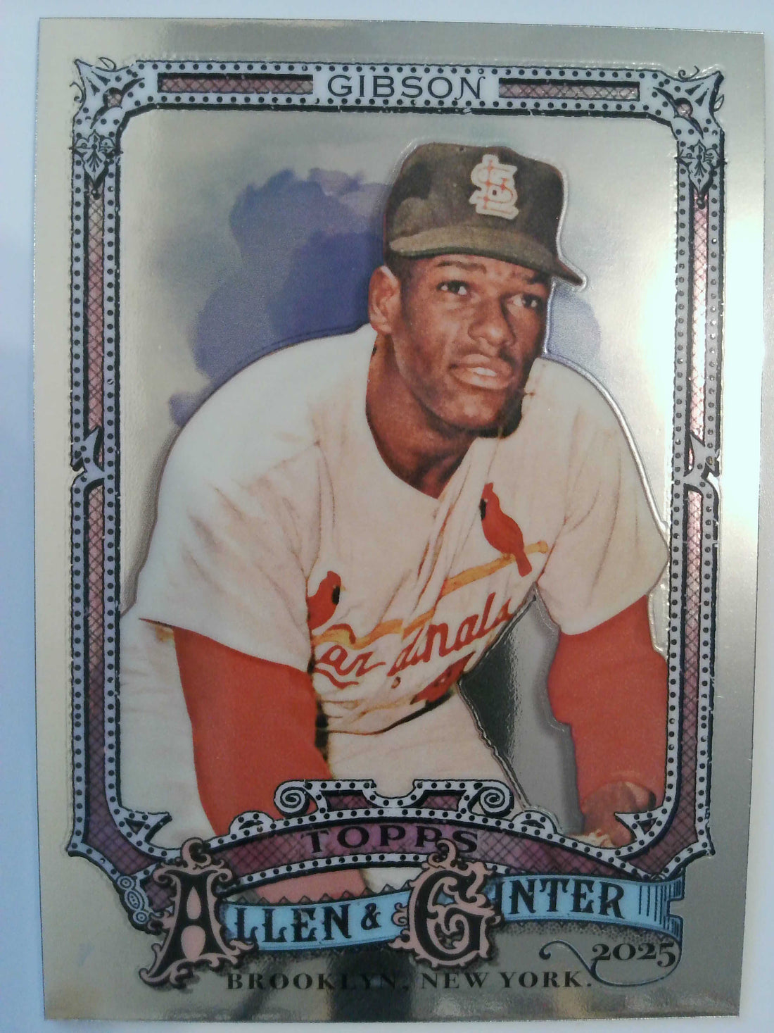 2025 Topps Allen & Ginter Baseball Chrome Bob Gibson #61