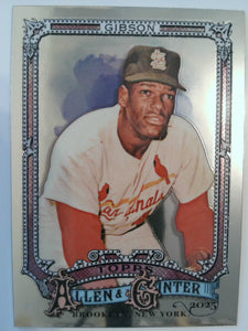 2025 Topps Allen & Ginter Baseball Chrome Bob Gibson #61