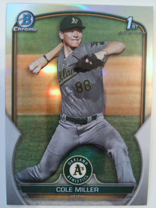 2023 Bowman Draft Baseball Chrome Refractor Cole Miller #BDC-51