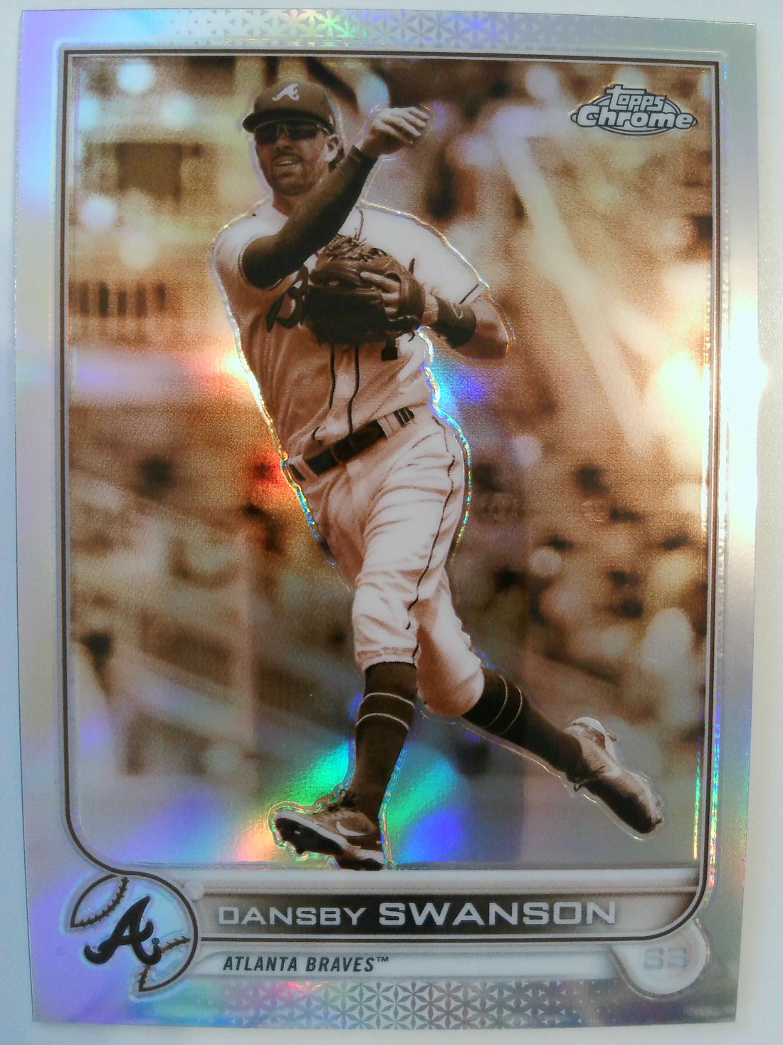 2022 Topps Chrome Baseball Sepia Refractor Dansby Swanson #46