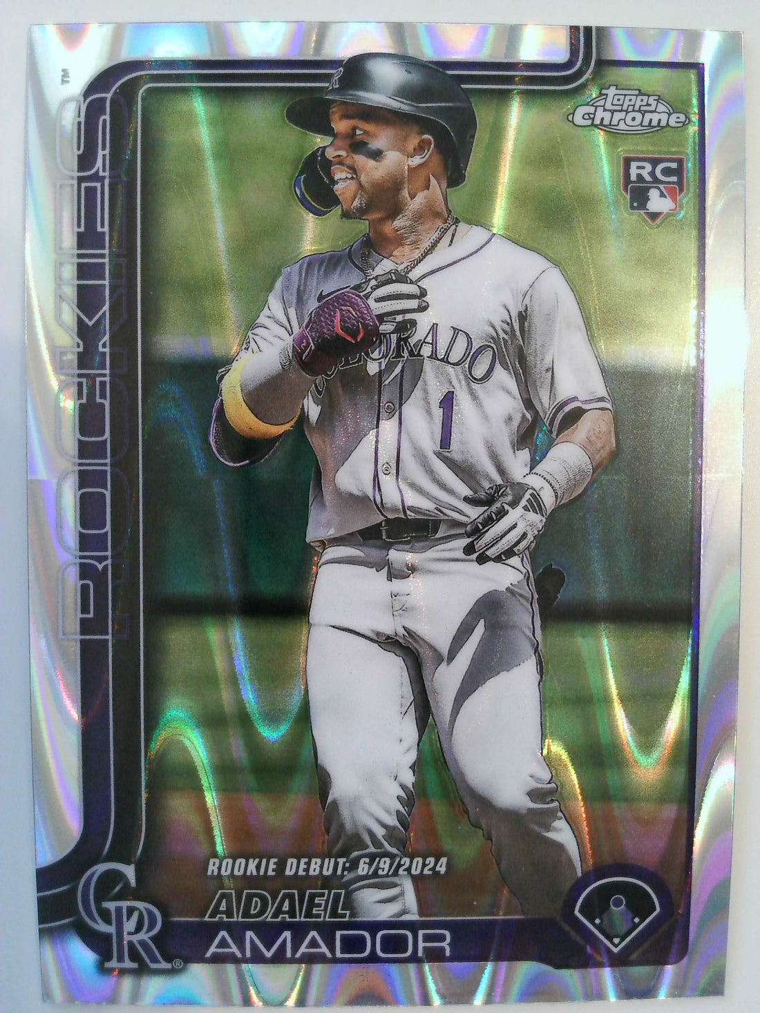 2025 Topps Chrome Update Baseball RayWave Refractor Adael Amador #USC143 Rookie