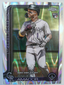 2025 Topps Chrome Update Baseball RayWave Refractor Adael Amador #USC143 Rookie