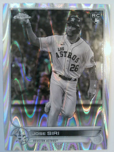 2022 Topps Chrome Sonic Baseball RayWave Refractor Jose Siri #204 Rookie