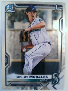 2021 Bowman Draft Baseball Chrome Michael Morales #BDC-160
